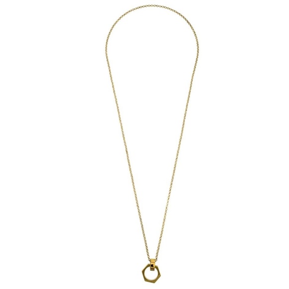 NEW India Hicks Hexagon House Pendant Necklace - Picture 6 of 8